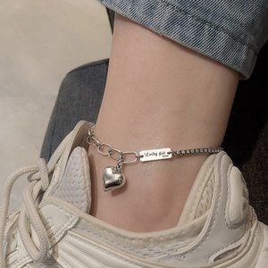 Silver 925 plated anklet. New.